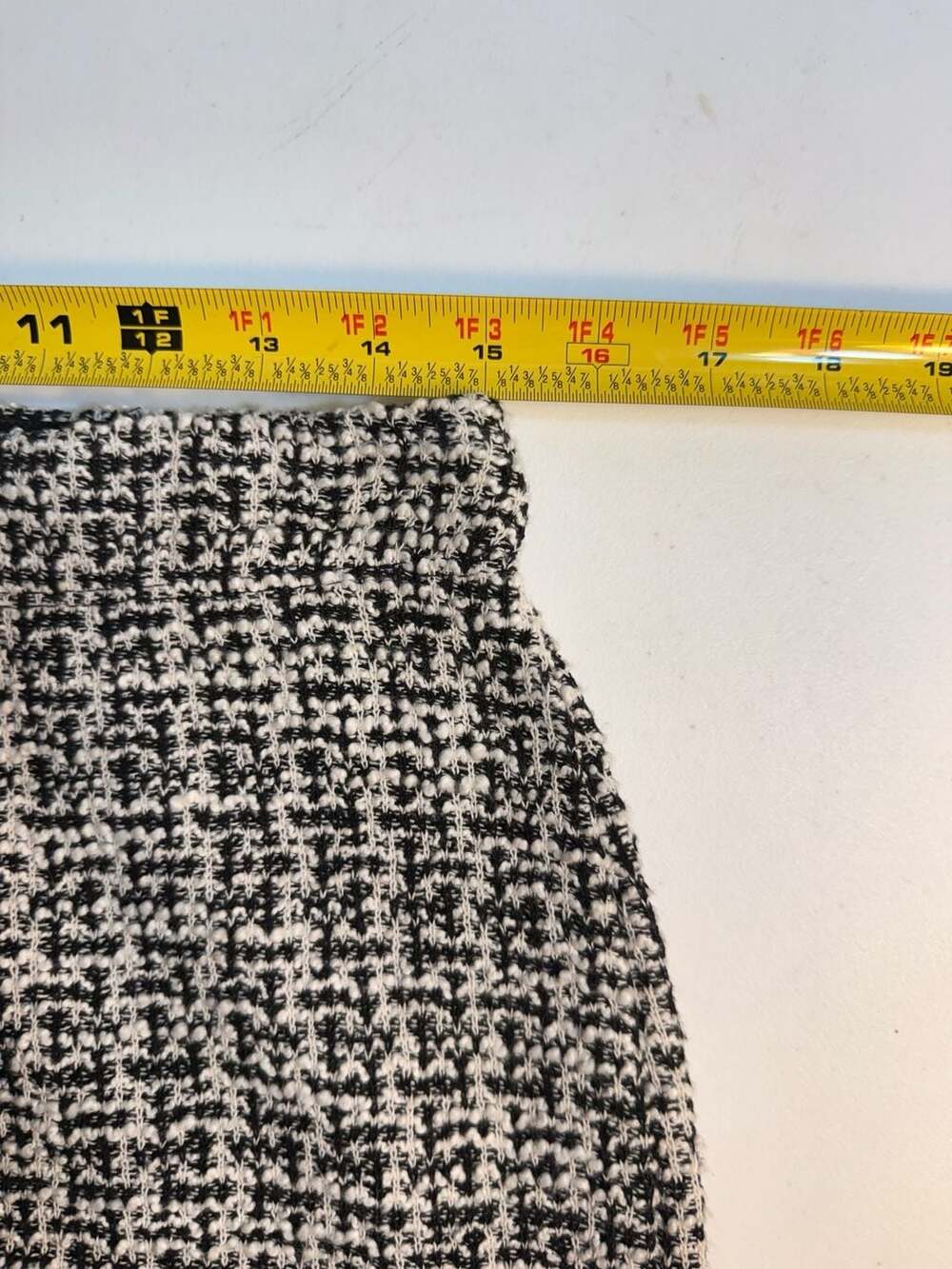 Max Studio Womens Black White Knit Tweed Mini Skirt 2708K16 Size Large NWT - Picture 6 of 6
